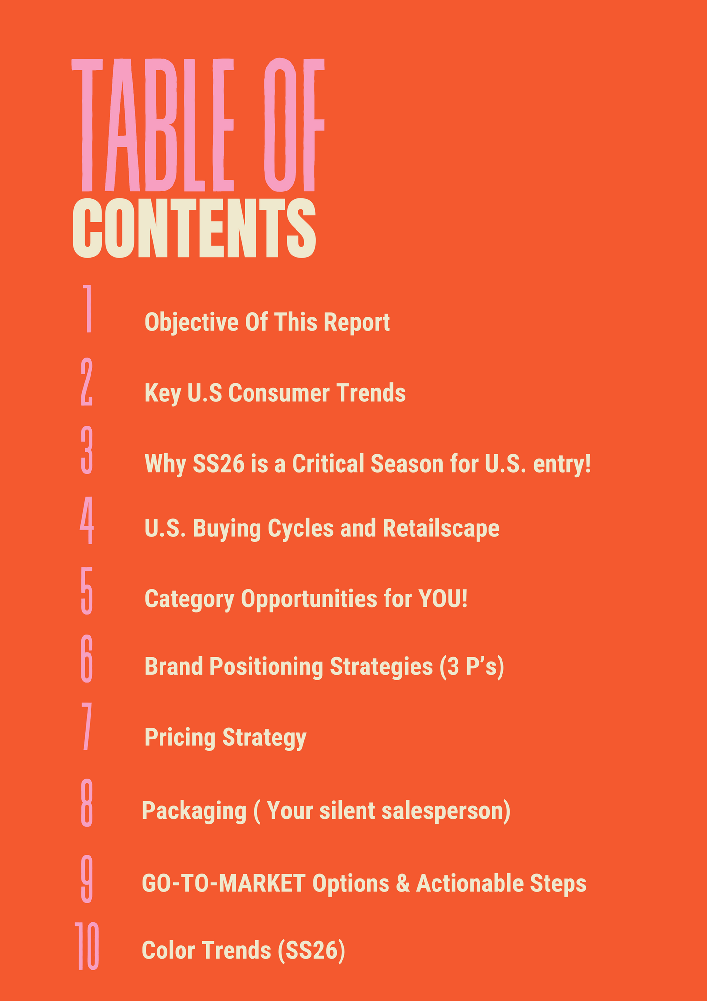 SPRING | SUMMER REPORT U.S. Market Entry (Bundle)